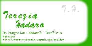 terezia hadaro business card